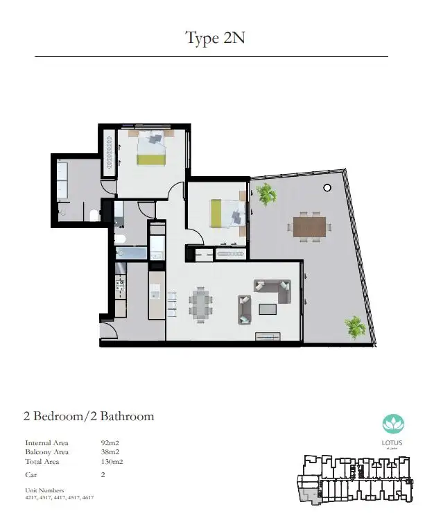 Floorplan of Homely apartment listing, 4417/35 Burdett Street, Albion QLD 4010