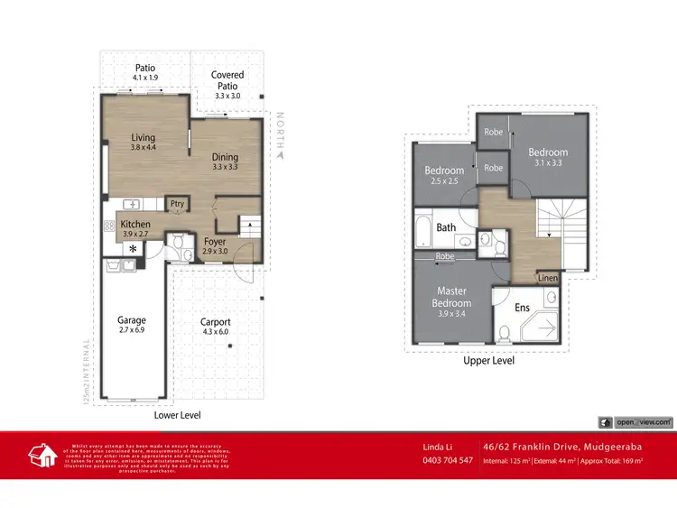 Floorplan of Homely townhouse listing, 46/62 Franklin Drive, Mudgeeraba QLD 4213