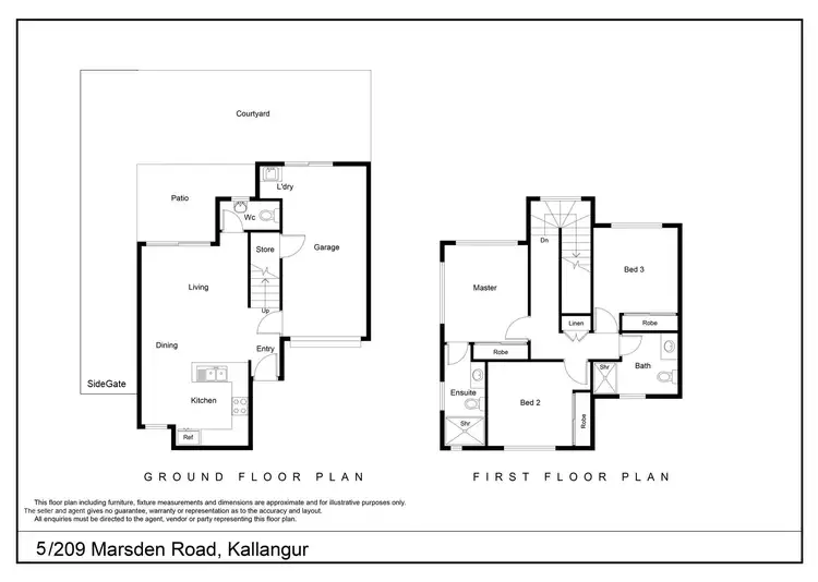 Floorplan of Homely townhouse listing, 5/209 Marsden Road, Kallangur QLD 4503