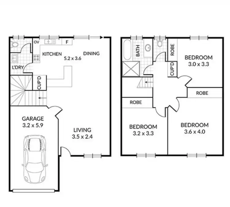 Floorplan of Homely townhouse listing, 24/3236 Mount Lindesay Highway, Browns Plains QLD 4118