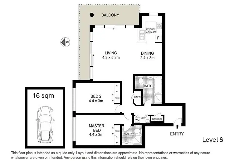 Floorplan of Homely apartment listing, 144/8-12 Thomas St, Waitara NSW 2077