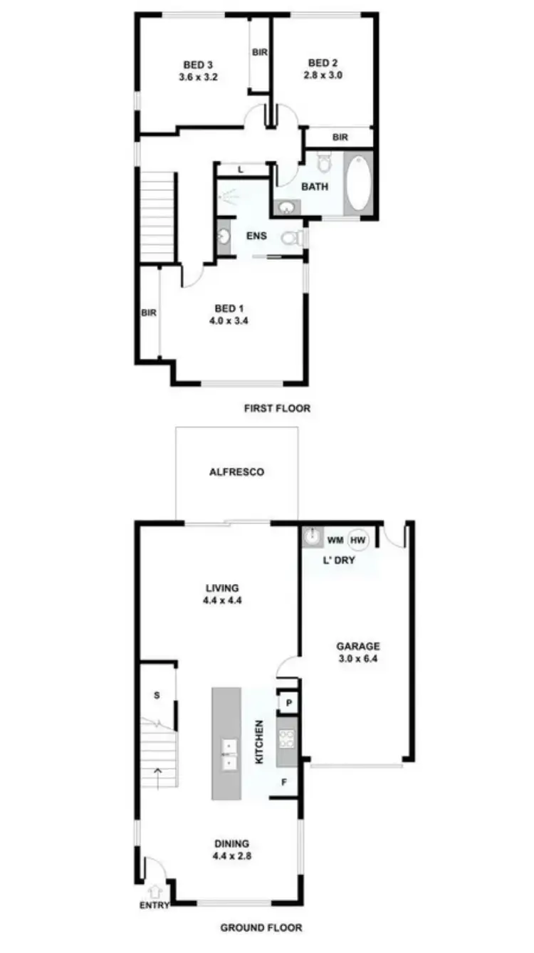 Floorplan of Homely townhouse listing, Unit 63/51 River Road, Bundamba QLD 4304