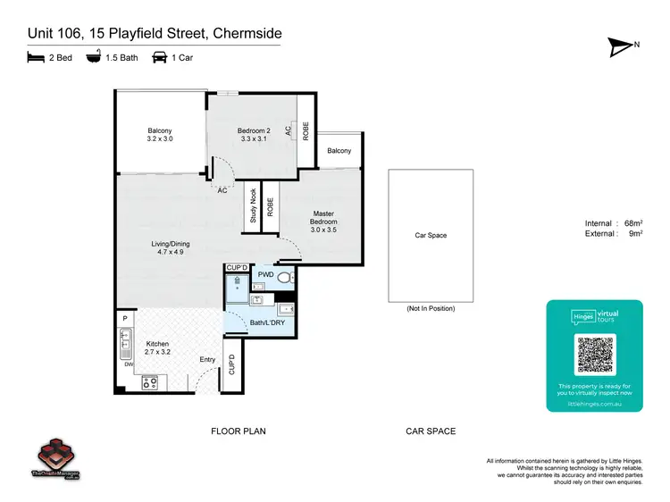 Floorplan of Homely unit listing, ID:21141363/15 Playfield Street, Chermside QLD 4032