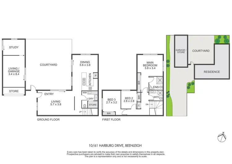 Floorplan of Homely townhouse listing, 10/61 Harburg drive, Beenleigh QLD 4207