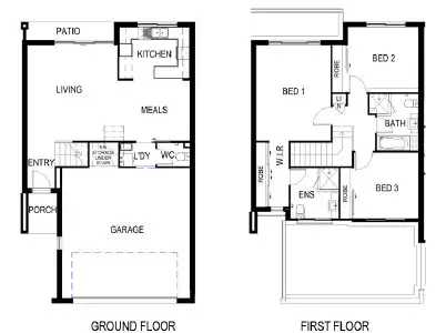Floorplan of Homely townhouse listing, Unit 21/380 Benhiam Street, Calamvale QLD 4116