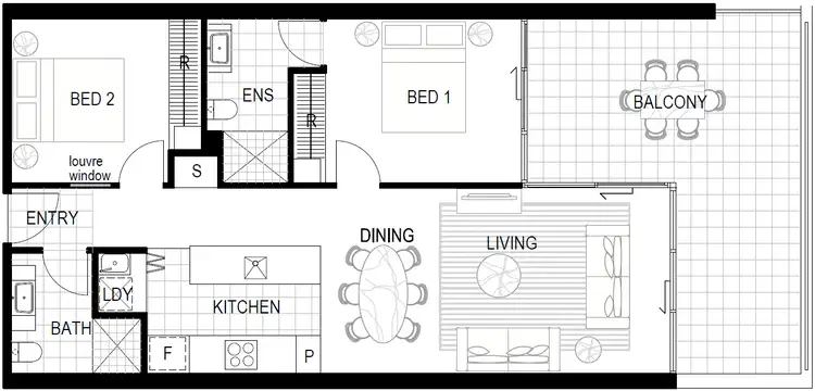 Floorplan of Homely apartment listing, ID:21142815/1 Bondi Avenue, Mermaid Beach QLD 4218