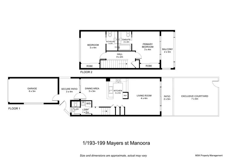 Floorplan of Homely townhouse listing, ID:21143829/193-199 Mayers Street, Manoora QLD 4870