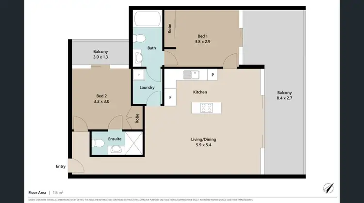 Floorplan of Homely apartment listing, 213/20 Malt street, fortitude valley QLD 4006