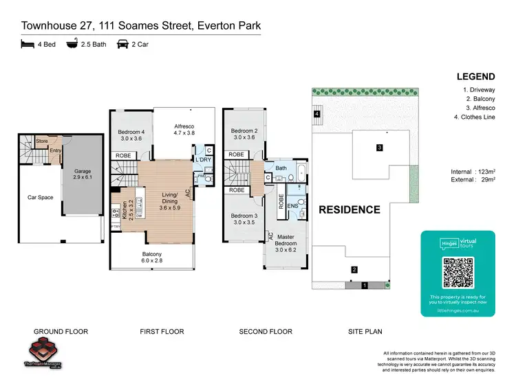 Floorplan of Homely townhouse listing, ID:21144950/111 Soames Street, Everton Park QLD 4053