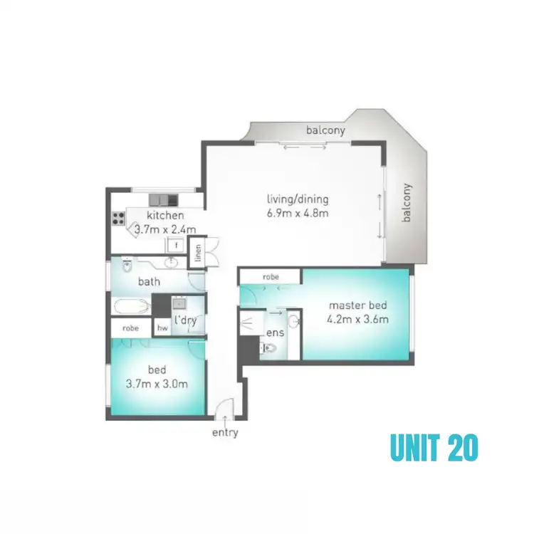 Floorplan of Homely unit listing, ID:21144987/170 The Esplanade, Burleigh Heads QLD 4220
