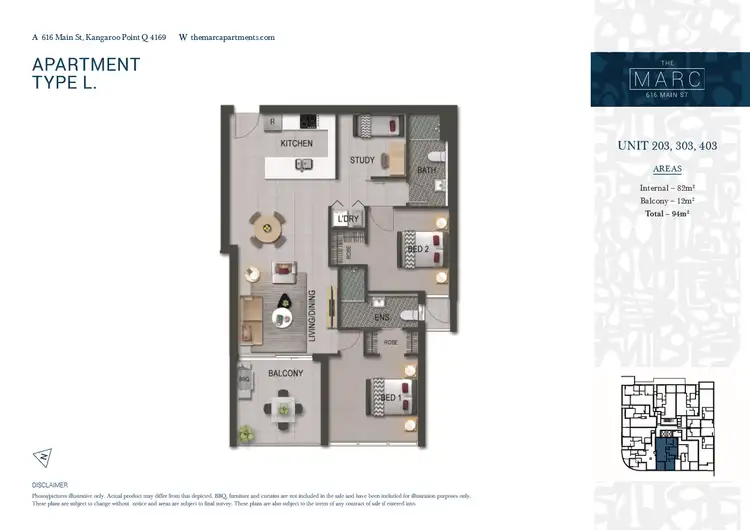 Floorplan of Homely unit listing, ID:21145143/616 Main Street, Kangaroo Point QLD 4169
