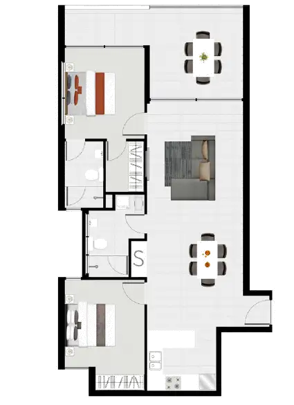 Floorplan of Homely apartment listing, ID:21145187/35 Gallway Street, Windsor QLD 4030