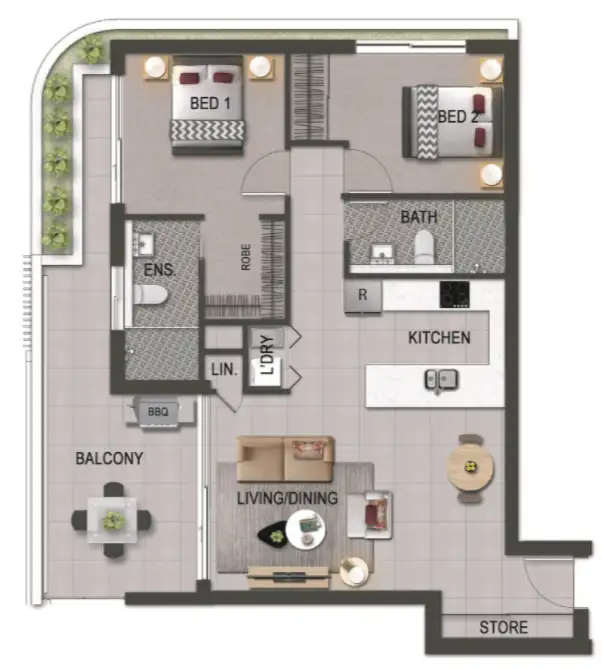 Floorplan of Homely apartment listing, ID:21145554/616 Main Street, Kangaroo Point QLD 4169