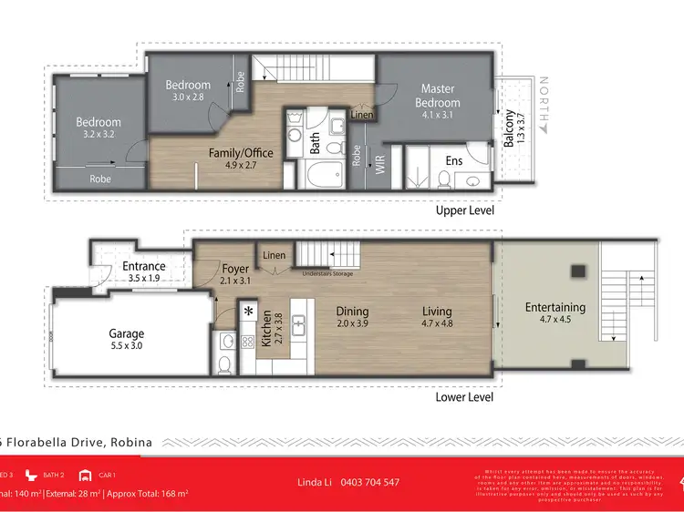 Floorplan of Homely townhouse listing, 156 Florabella Drive, Robina QLD 4226