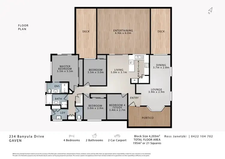 Floorplan of Homely house listing, 234 Banyula Drive, Gaven QLD 4211