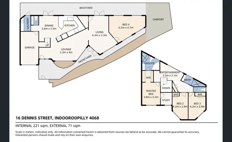 Floorplan of Homely house listing, 16 Dennis Street, Indooroopilly QLD 4068