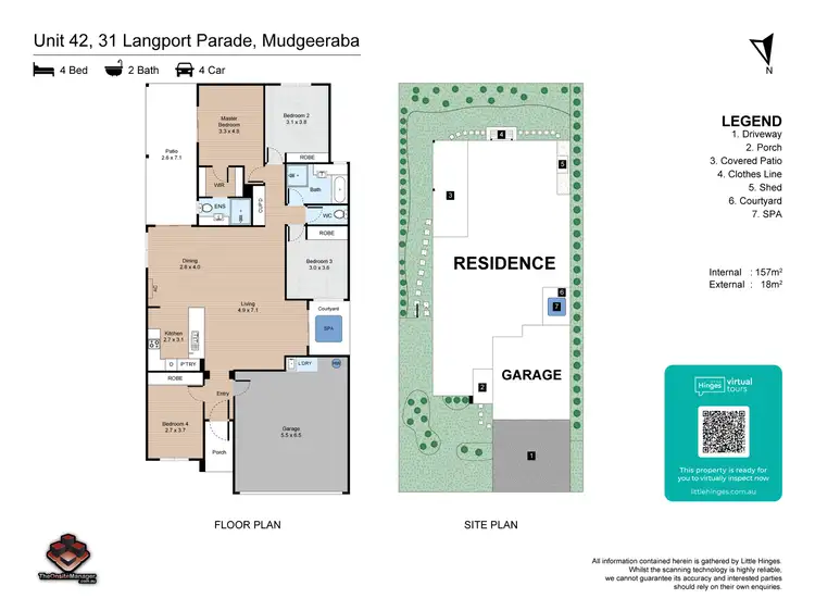 Floorplan of Homely house listing, 42/31 Langport Parade, Mudgeeraba QLD 4213