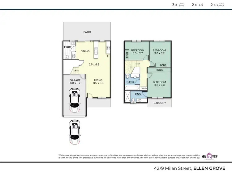 Floorplan of Homely townhouse listing, 42/9 Milan Street, Ellen Grove QLD 4078