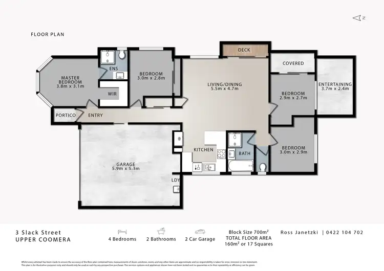 Floorplan of Homely house listing, 3 Slack Street, Upper Coomera QLD 4209