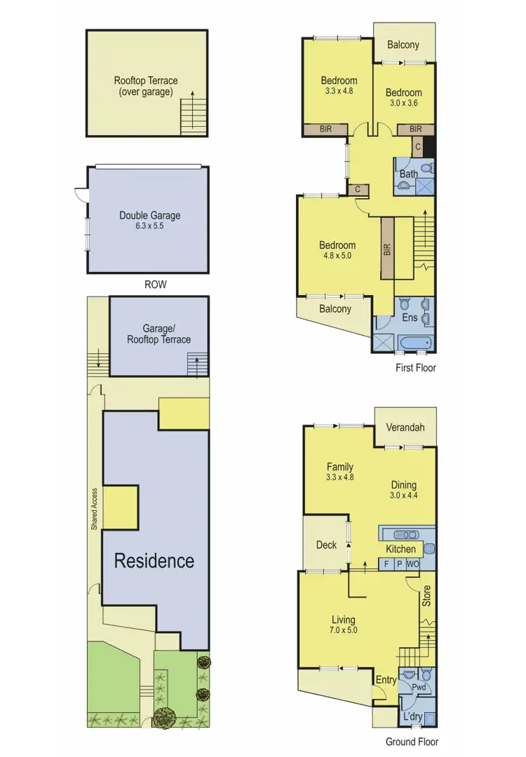 Floorplan of Homely townhouse listing, 20 Webb St, Croydon NSW 2132