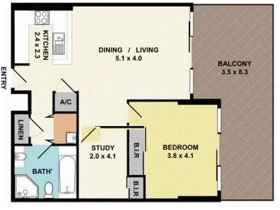 Floorplan of Homely apartment listing, 253/27-31 Leonard St, Waitara NSW 2077