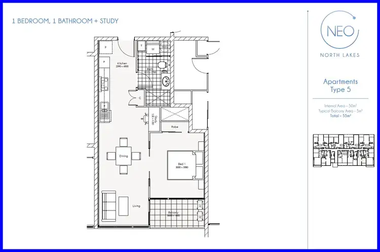 Floorplan of Homely unit listing, ID:21149208/3 McLennan Court, North Lakes QLD 4509