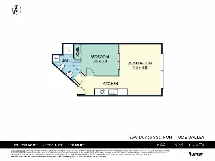 Floorplan of Homely apartment listing, 25/8 Duncan Street, Fortitude Valley QLD 4006