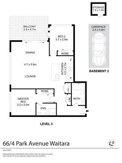 Floorplan of Homely apartment listing, 66/4-6A Park Ave, Waitara NSW 2077