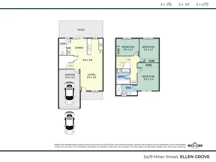 Floorplan of Homely townhouse listing, 54/9 Milan Street, Ellen Grove QLD 4078