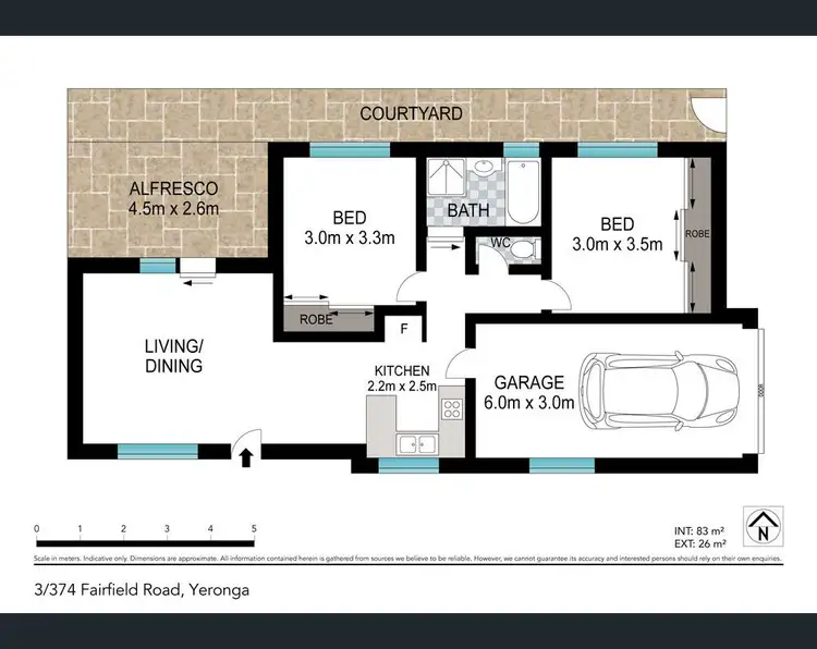 Floorplan of Homely townhouse listing, ID:21149934/374 Fairfield Road, Yeronga QLD 4104