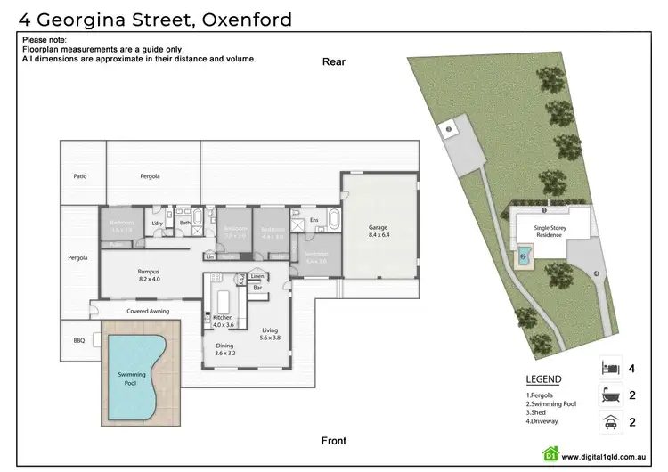 Floorplan of Homely house listing, 4 Georgina Street, Oxenford QLD 4210