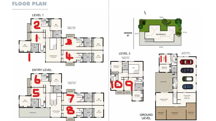 Floorplan of Homely unit listing, ID:21151164/14 Okeden Street, Toowong QLD 4066