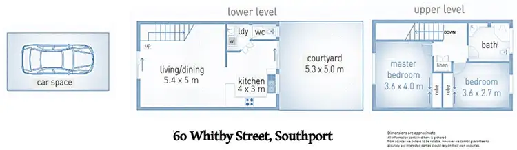 Floorplan of Homely townhouse listing, ID:21151188/60 Whitby Street, Southport QLD 4215