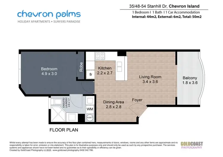 Floorplan of Homely unit listing, 35/48-54 Stanhill Drive, Surfers Paradise QLD 4217