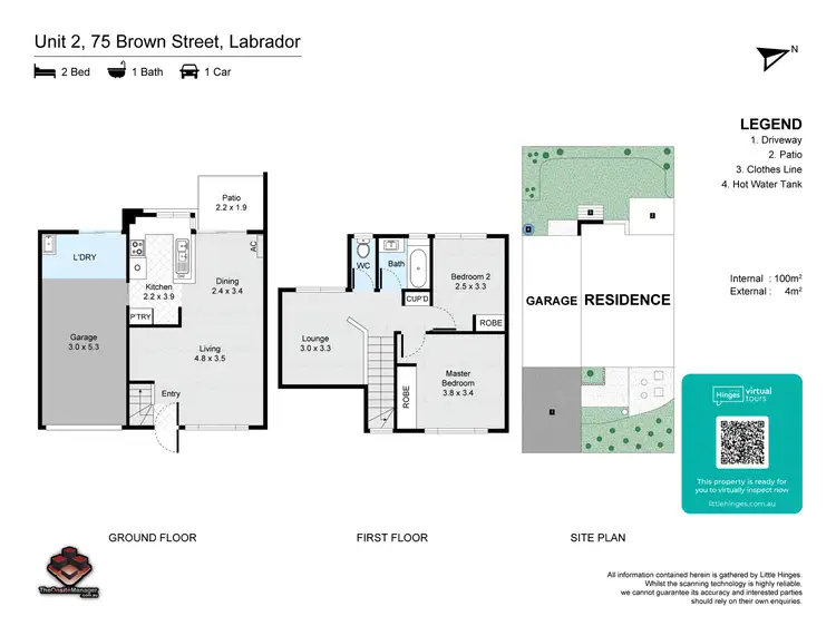 Floorplan of Homely townhouse listing, ID:21151504/75 Brown Street, Labrador QLD 4215