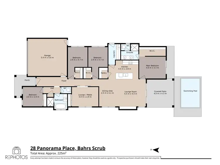 Floorplan of Homely house listing, 28 Panorama Place, Bahrs Scrub QLD 4207