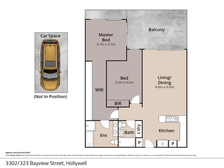 Floorplan of Homely apartment listing, ID:21151559/323 Bayview Street, Hollywell QLD 4216