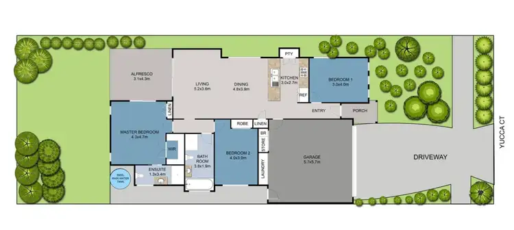 Floorplan of Homely house listing, 10 Yucca Court, Mountain Creek QLD 4557