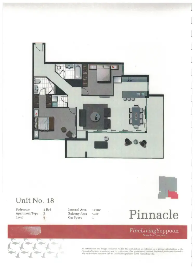 Floorplan of Homely apartment listing, ID:21152211/20 Cliff Street, Yeppoon QLD 4703