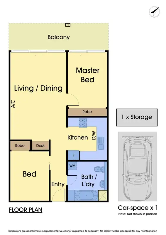 Floorplan of Homely apartment listing, 314/100 Plenty Road, Preston VIC 3072