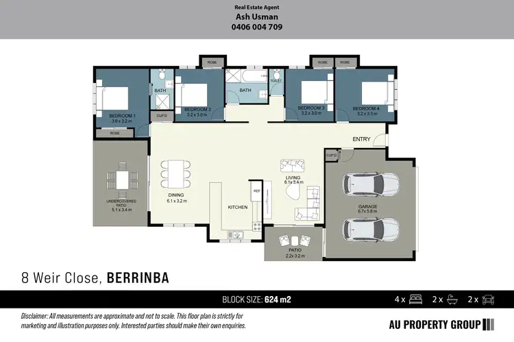 Floorplan of Homely house listing, 8 Weir Close, Berrinba QLD 4117