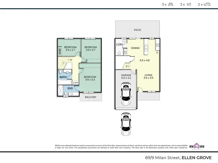 Floorplan of Homely townhouse listing, 69/9 Milan Street, Ellen Grove QLD 4078