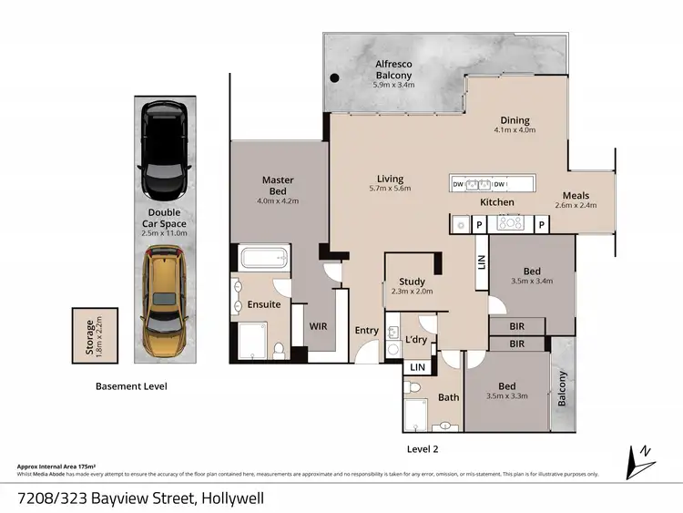 Floorplan of Homely apartment listing, ID:21152392/323 Bayview Street, Hollywell QLD 4216