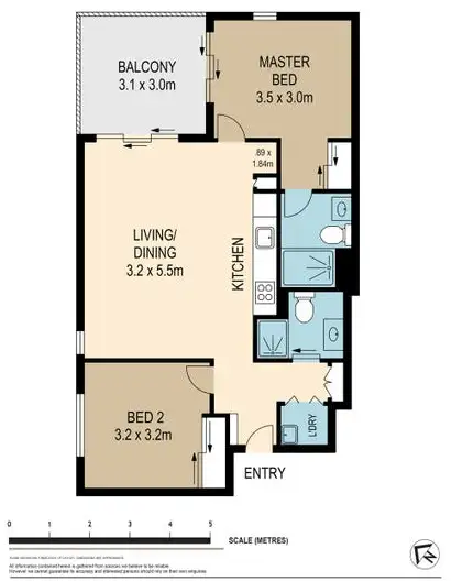 Floorplan of Homely apartment listing, 101/46 Manning Street, South Brisbane QLD 4101