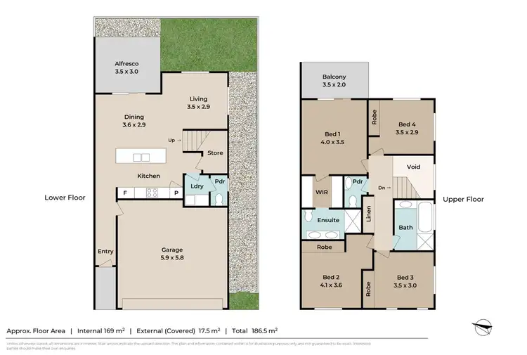 Floorplan of Homely townhouse listing, ID:21152896/38 Creekside Terrace, Albany Creek QLD 4035