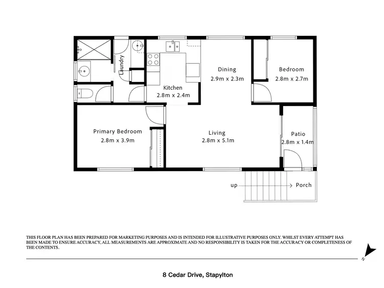 Floorplan of Homely house listing, 8 Cedar Drive, Stapylton QLD 4207