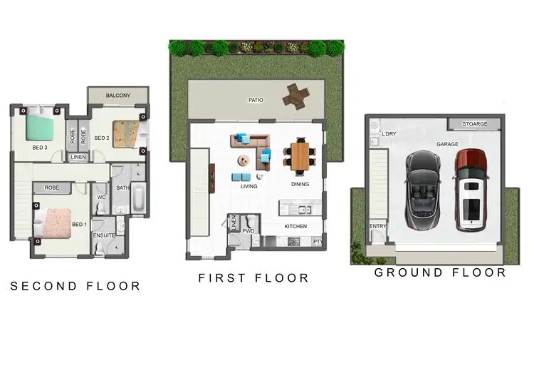 Floorplan of Homely townhouse listing, ID:21153394/27 Bunya Road, Everton Hills QLD 4053