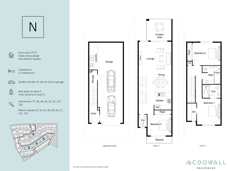 Floorplan of Homely townhouse listing, ID:21153570/1044 Hamilton Road, Mcdowall QLD 4053