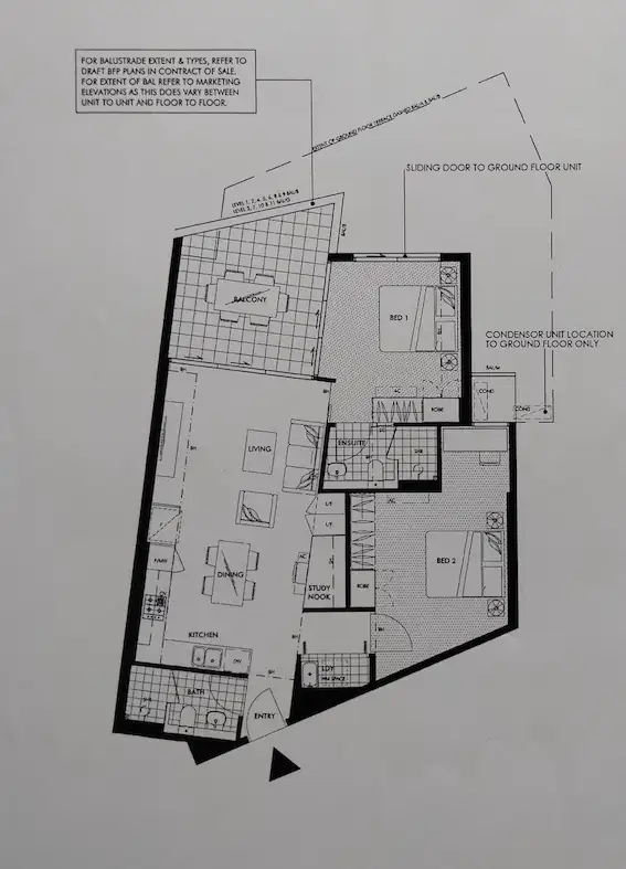 Floorplan of Homely apartment listing, ID:21153675/63 Blamey Street, Kelvin Grove QLD 4059