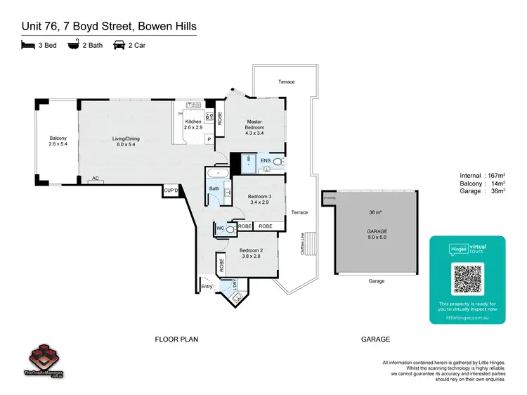 Floorplan of Homely unit listing, ID:21153634/7 Boyd Street, Bowen Hills QLD 4006